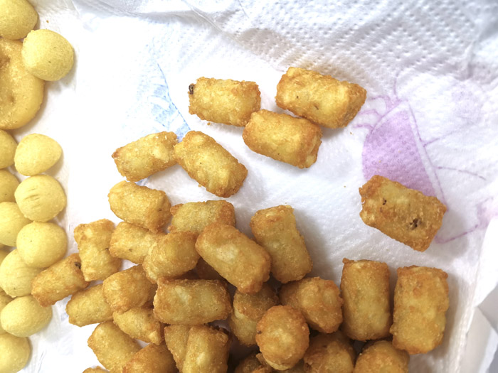 Frozen Prefried Potato Pillars